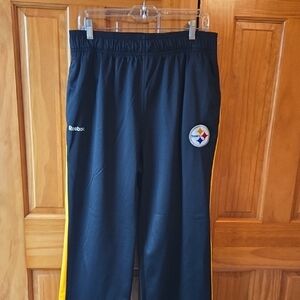 Reebok Black and Yellow Joggers